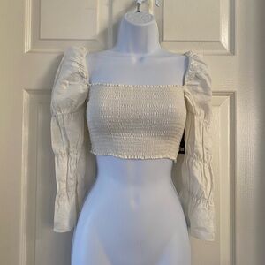 Reformation maple crop top xs